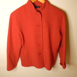 Womens Eileen Fisher Red Cardigan Wool\Nylon\Cashmere Blend Sweater Size PM